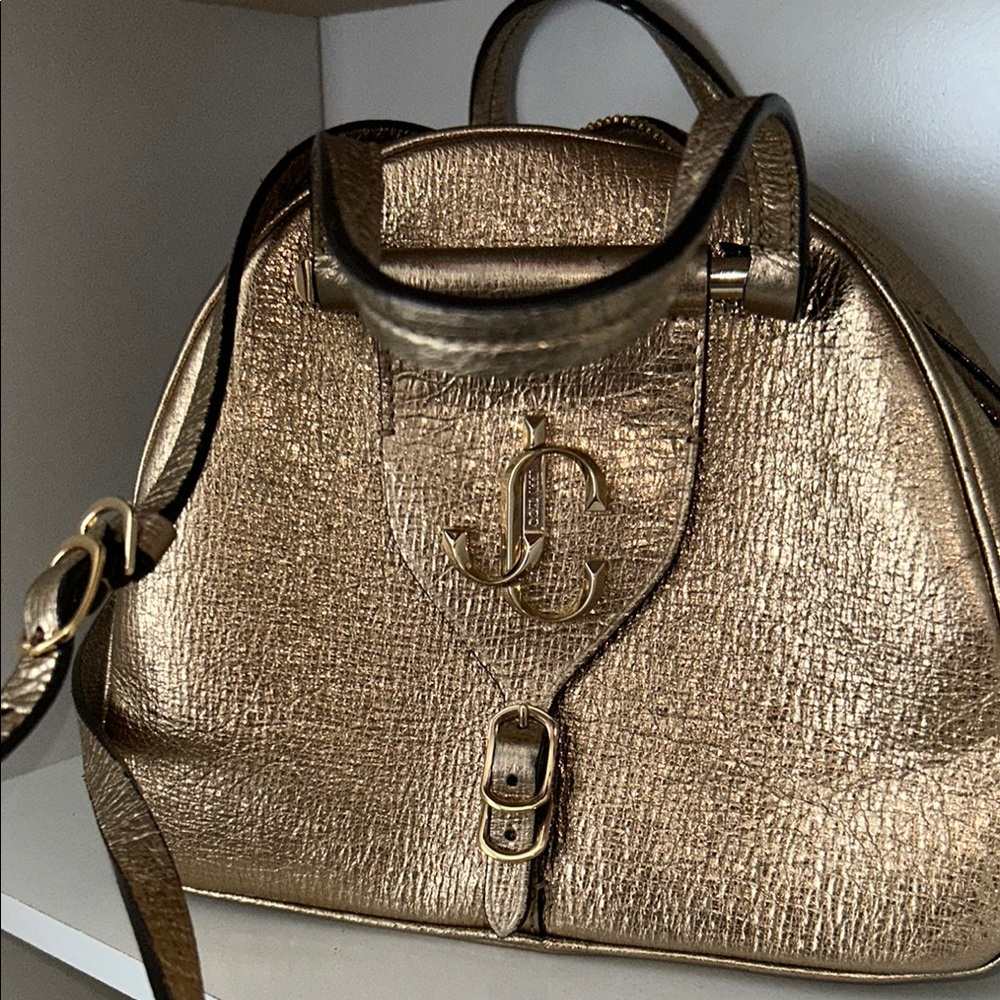 Jimmy Choo Gold Metallic Bag - Picture 4 of 5